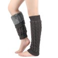 thumbnail image 7 of RUISINERY Knitted Leg Warmer Women Balletcore Long Leg Warmer with Furry Liner for Girls Balletcore Stockings Wrist Warmer Gloves, 7 of 7