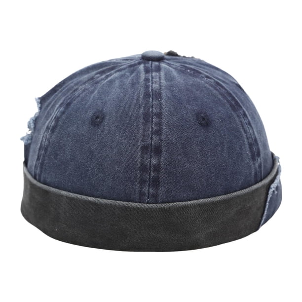 Gorro de lana enrollado, estilo retro, ajustable, para ocio, ligero y con engarce. D