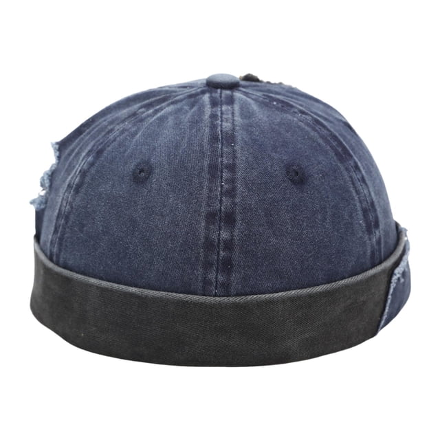 Gorros de gorrita tejida unisex Gorros de con estilo Ligero Ocio Estilo vintage Sombrero de cúpula enrollada Suave y ajustable Crimping para D Salvador sombrero sin ala