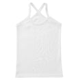 thumbnail image 3 of Xnihocha Kids Girls Dance Tank Tops Spaghetti Strap Camis Racerback Gymnastic Yoga Top Shirts White 130, 3 of 5