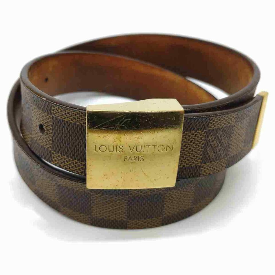 Vuitton Damier Ebene Belt Ceinture Carre 860338 Walmart.com