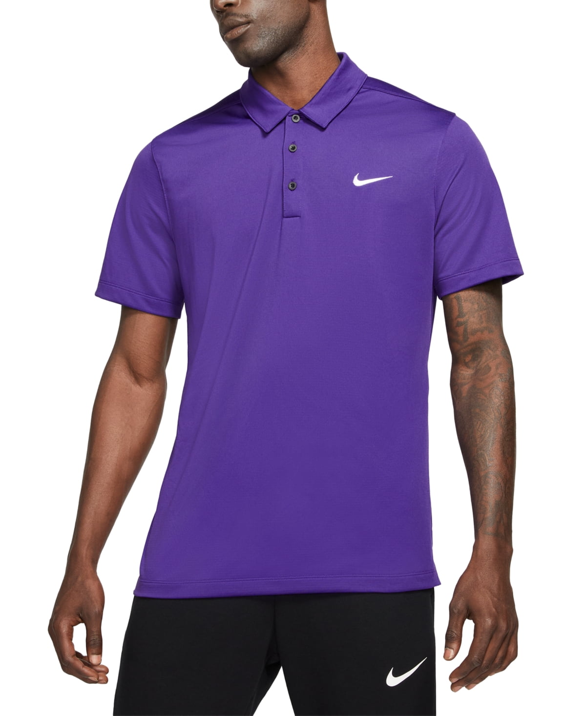 Nike Men's Dri Fit Performance Polo Purple Size Small