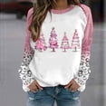 thumbnail image 2 of Taqqpue Ugly Christmas Sweaters for Women Funny Cute Xmas Theme Print Long Sleeve Christmas Shirts Novelty Xmas Crewneck Leopard Ugly Christmas Sweatshirts Christmas Gifts for Women, 2 of 3