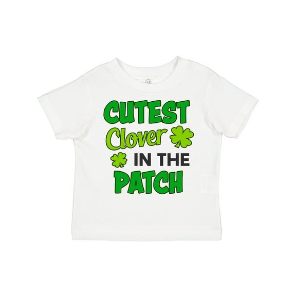 Inktastic Cutest Clover in the Patch with Four Leaf Clovers Boys or Girls Toddler T-Shirt