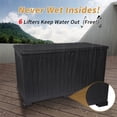 thumbnail image 3 of Newboti Furniture 230 Gallon Resin Outdoor Deck Box Waterproof, Extra Large Patio Storage Box with Lockable Storage Containers for Patio Furniture Cushions, Pool Accessories, Garden Tools BN.6919, 3 of 8