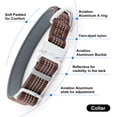 thumbnail image 2 of Plutus Pet Reflective Dog Collar with Aviation Aluminum Buckle, Neoprene Padded for comfort, Lightweight, Heavy Duty Nylon Collar for Puppy Small Medium Large Dogs (Chocolate, L), 2 of 10