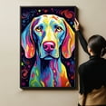 thumbnail image 4 of Weimaraner Dog Canvas Wall Art Colorful Pets Graffiti Highland Canvas Oil Painting Canvas Print Street Art Modern Artwork Living Bedroom Bathroom Home Office Decor, 4 of 4
