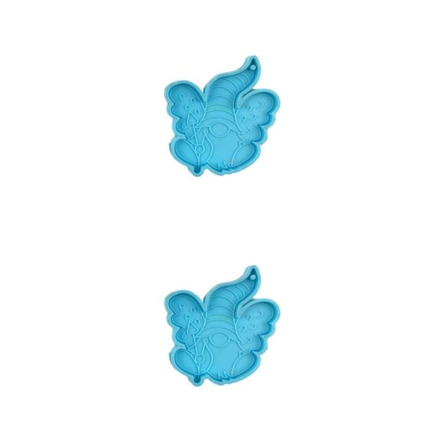 Maytalsory 1/2/3/5 Portable Lightweight Hanging Keychain Casting Molds Handmade Dwarfs Gnomes Keyring Epoxy Resin Mould E 2PCS