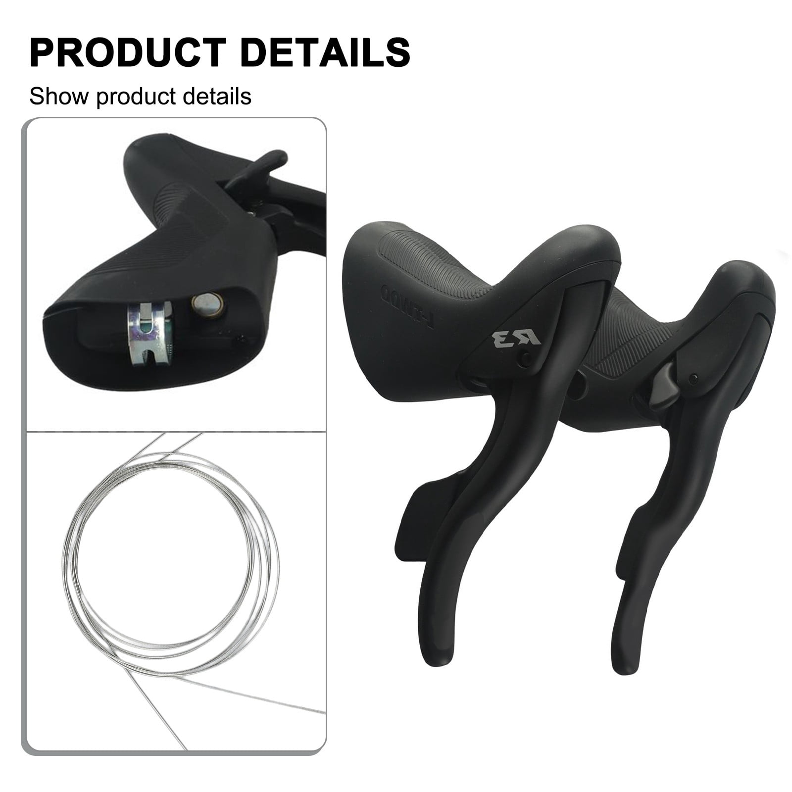 Levier De Vitesse Vélo De Route LTWOO R2/R3/R5/R7 - Alliage Aluminium Et ABS, Compatible 7-9 Vitesses - 8