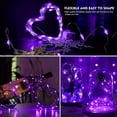 thumbnail image 2 of Cadena de luces AIKEI de 7 pies, 20 LED, impermeables, color morado, paquete de 24, 2 of 6