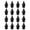 Black, variant on Howish Track Spikes Metal Track Spikes Replacement for Men's Running Shoes (16pcs)(0.59"X0.28"X0.28")