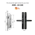 thumbnail image 2 of Door Lock, Tuya App Waterproof Smart Door Lock Aluminum Sliding Biometric lock fingerprint door handle Digital Keyless Glass lock ,Easy to Install, 2 of 7