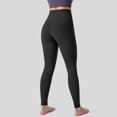 thumbnail image 4 of frariair Women's Performance Squat Proof Yoga Pants Tummy Control Sculpting High Waist Seamless Leggings For Gym Fitness And Lounge Black, 4 of 6