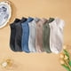 thumbnail image 1 of 5 Pairs Men Solid Color Cotton Short Socks Sport Invisible Striped Low Tube Ankle Sock Comfortable Four Seasons Street Fashion, 1 of 5