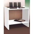thumbnail image 3 of 2 Mesas Noche Buró Recamara Organizador Minimalista Acabado Elegante Color Blanco, 3 of 4