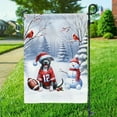 thumbnail image 3 of Hello Winter Pitbull Football Snowman Welcome Snowy Morning Garden Flag 12x18in Double Sided Terrier Dog Lover Outdoor Decor - 01012, 3 of 5