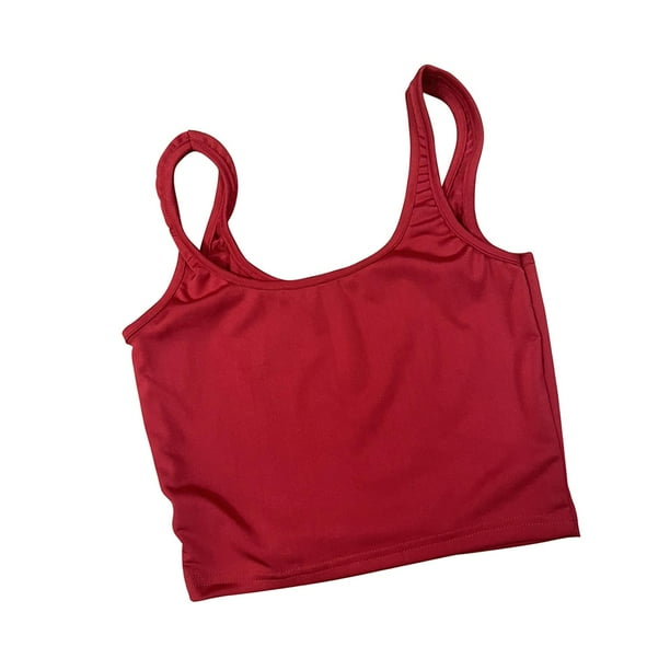 Ropa Top De Hacer Ejercicio Top Corto Para Mujer, Camiseta Sin