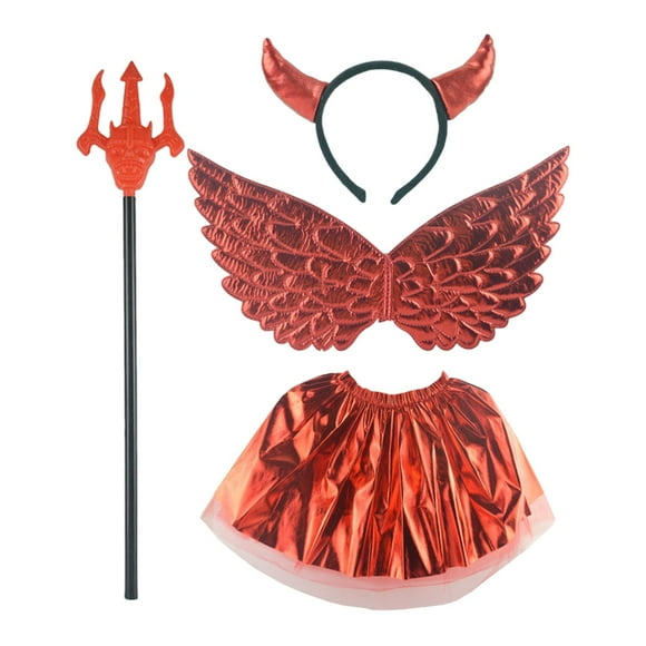 Conjunto de disfraces de de Halloween Decoración de disfraces de niñas Juego imaginativo Ropa de juguete de regalo Faldas de tutú con horca de