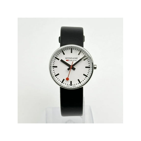 Mondaine Mini Giant Backlight 35mm Steel White Dial Quartz Watch MSX.3511B.LB