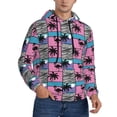 thumbnail image 2 of Goofa Hawaii Palms for Men's Hooded Sweatshirt - Lightweight Pullover Hoodie with Kangaroo Pocket, Perfect for Everyday Wear-Medium, 2 of 7