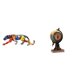 thumbnail image 1 of esculturas,estatua de figura decorativa andante,Escultura animal artesanal regalo arte moderno fiesta en casa,Figura de escritorio,Reloj de mesa con figura de globo terráqueo,decoración para, 1 of 8