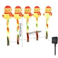 thumbnail image 3 of Eespoir Christmas Solar Ground Lights, 5 Pack Christmas Decorations Outside, Solar Lighted Santa Claus,Snowman with Garden Stakes, Yard Decor for Xmas Party, Holiday(C), 3 of 6