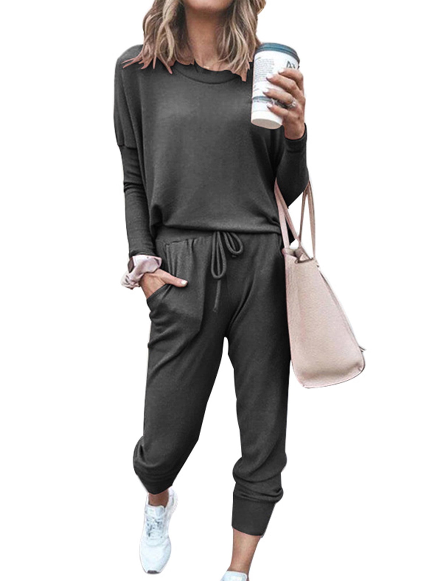 Sweatsuits for Women Tracksuit 2 Piece Outfits Active Wear Pullover ...
