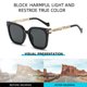 thumbnail image 4 of Gafas de sol cuadradas de cadena con montura grande, gafas de sol de tendencia de tiro callejero de moda, hechas de PC, 4 of 5