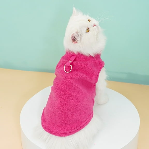 Vest Sweater With Leash Ring Soft Lightweight Breathable For Puppies Small Medium Dogs Cats Chihuahua Warm For Fall/Autumn/Winter