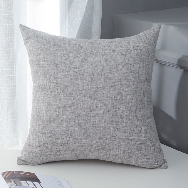 Xiao Hua fundas de almohada de algodón y lino de color liso. Clásicas y atemporales, fundas de almohada sencillas de color puro que quedan genial en cualquier cama. 23,62 x 31,5 pulgadas (gris).