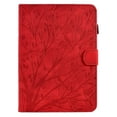 thumbnail image 6 of Tablet Case for 6" Kindle Paperwhite (Previous 10th Gen 2018), Embossed Tree Pattern PU Leather Book Style Smart Auto Wake/Sleep Cover with Stand Card Slots Magnetic Clasp Shockproof Case, Red, 6 of 10