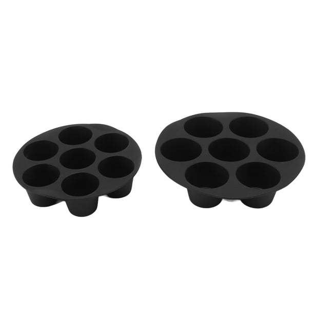 7 Tazas De Silicona Para Muffins Y Pasteles, Freidora De 7 Pulgadas Y 8 Pulgadas, Molde Para Hornear De Silicona, Utensilios De Cocina, Reutilizables, Flexibles Para Hacer