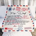 thumbnail image 3 of Personalized to My Mom Blanket from Daughter Son Love Letter Mail to Mom Birthday Mothers Day Christmas Customized Fleece Sherpa Blanket Blankets, 3 of 5