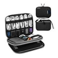 thumbnail image 2 of Electronics Waterproof Travel Storage Pouch Portable Polyester Bag for Data Lines Cord Charger, 2 of 10
