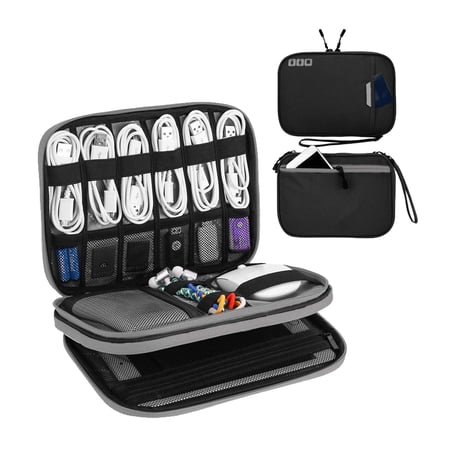 Zeiwohndc Dacron Storsge Bag Data Lines Organiser Multi-functional Power Adapter Pouch