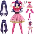 thumbnail image 2 of Disfraz de Anime OSHI NO KO Ai Hoshino para niña y mujer, vestido rosa Lolita, traje de falda, ropa de juego de rol para Halloween, 2 of 4