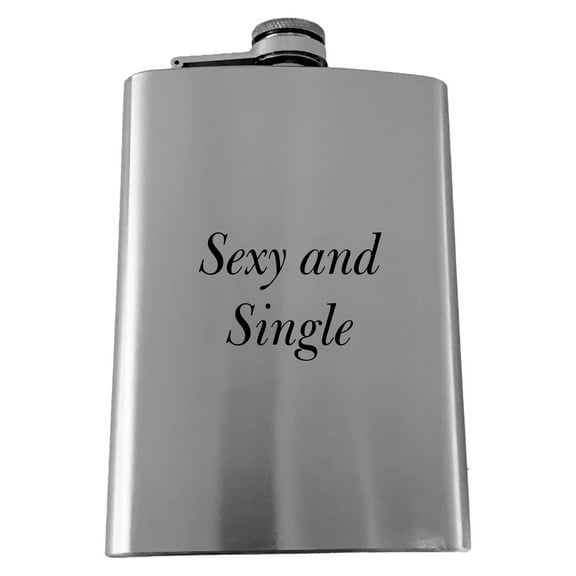 8oz Custom Novelty Funny Humor Flask L1