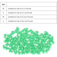 thumbnail image 4 of AVEKI CAT Nail Cover KIT Soft PVC WRAP Grooming Set Decoration Green Purple (L) 0516M, 4 of 8