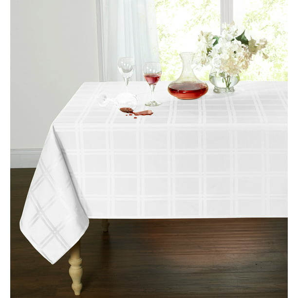 Spill Proof Stain Resistant Plaid, How To Get Coffee Stain Out Of Tablecloth
