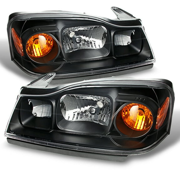 AKKON - For Saturn Vue Amber Black Bezel OE Replacement Headlights Driver/Passenger Head Lamps Pair