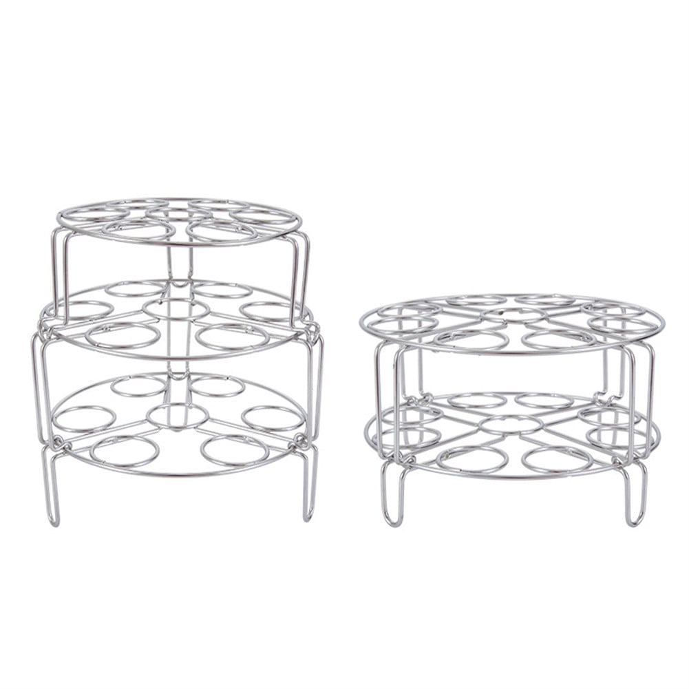 Stainless Steel Egg Steamer Rack / Trivet - Multi-Purpose Cooking Stand For Pressure Cooker, Pot, Frying Basket (3 Sizes)