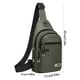 thumbnail image 3 of Bolso de pecho para hombre, bandolera, versátil, informal, pequeño, multifuncional, para correr, deportes, mochila de pecho, 3 of 3