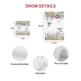 thumbnail image 7 of Watercolor Floral Kitchen Dish Towels for Drying Dishes Set of 3, Spring Daisy Sunflowers Wisteria Hummingbird Waffle Weave Microfiber Hand Tea Bathroom Towels Quick Dry & Absorbent Towel 15.7x23.6, 7 of 7