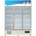 thumbnail image 5 of VEVOR Commercial Merchandiser Refrigerator, Triple Glass Doors, 31.6 Cubic Ft, Upright Display Beverage Cooler, 79"" Tall x 60"" Width, Fridge with LED Lighting for Drink Wine Soda, Gold, 5 of 8