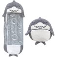 thumbnail image 1 of Saco de dormir para niños estilo animal 2 en 1 plegable con almohada - Saco de dormir para niños debajo súper suave y divertido (tiburón) ER, 1 of 5