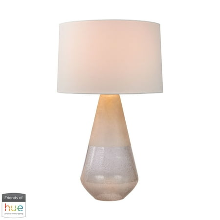 Must Have Two Tone Glass Table Lamp With Philips Hue Led Bulb Dimmer From Elk Home Accuweather Philips Hue Led Bulb Dimmer, Two Bulb Lamp Shade