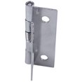 Silver Tone Metal 50×36×2mm Spring Loaded Self Opening Hinges