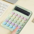 thumbnail image 5 of 100Fens Desk Cute Pink Calculator with Big Buttons, Calculators Desktop, 12 Digit with Large LCD Display, Basic Standard Calculator, Mechanical Switch Aesthetic Office Supplies for Home and School, 5 of 6