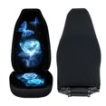 thumbnail image 4 of ZIATUBLE Galaxy Butterfly Floral Car Seat Dust Cover 2 Pcs Auto Interior Seat Protector Easy to Install High Back Saddle Blankets Universal for Cars SUV Trucks Car Decor Accessories, 4 of 7