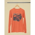 thumbnail image 2 of Vintage Camera Graphic Tee Long Sleeve Women's, 2 of 4